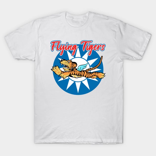 Flying Tigers WWII Insignia T-Shirt by Mandra